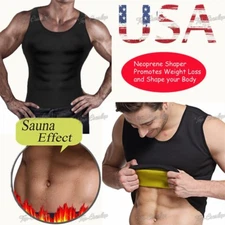 Hot Men Gym Sauna Sweat Suit Body Shaper Belly Tummy Trimmer Slimming Shirt Vest
