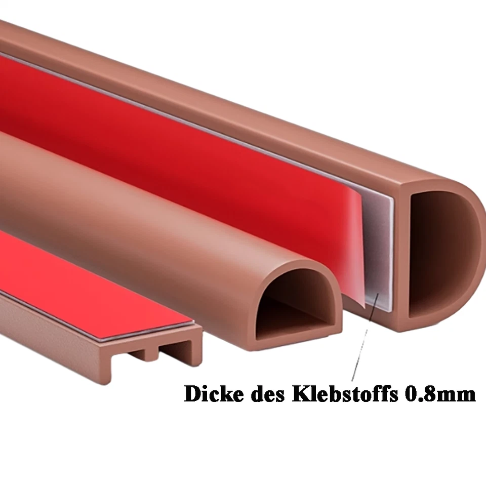 6M Fensterdichtung Selbstklebend Silikondichtung Türdichtung Dichtband Dichtung - Bild 2 von 4