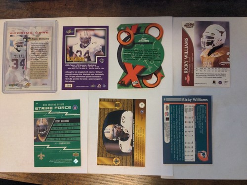 Ricky Williams 6 Card Rookie Lot!!!! - Picture 2 of 2