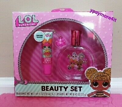 beauty set  Cotton Candy Fragrance and surprise flavor lip gloss new L.O.L