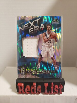 2016-17 Panini Spectra Neon Blue Prizms Next Era 40/99 Andrew Wiggins Warriors 