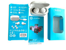 Jlab Audio Go Air Pop True Wireless Stereo Earbuds w/Charging Case - Cloud White