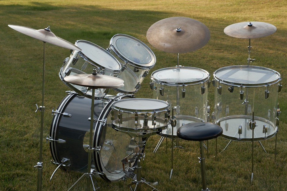 Ludwig Vistalite Pro Beat 6pc Drum Kit 1970 including Zildjian Cymbal set