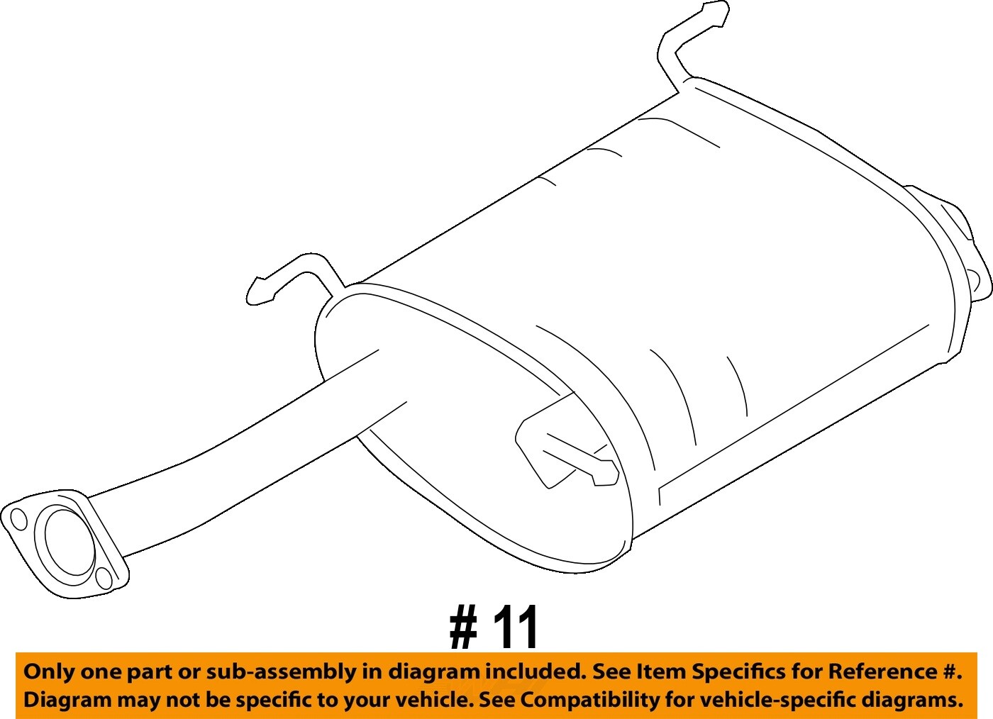 Chevrolet GM OEM 15-17 City Express 2.0L-L4-Muffler 19316295 | eBay