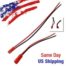 JST Connector 2 Pin DC Power Cable Assembly 22 AWG 10CM US SHIP TODAY