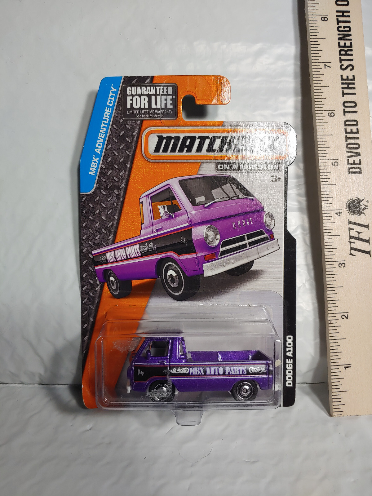 2013 Matchbox 1966 Dodge A100 Purple Black MBX Auto Parts MBX Adventure City