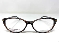 Sofia Vergara KIRA BRN 53-16-135 Brown Marble Full Rim Eyeglasses Frame VZ77