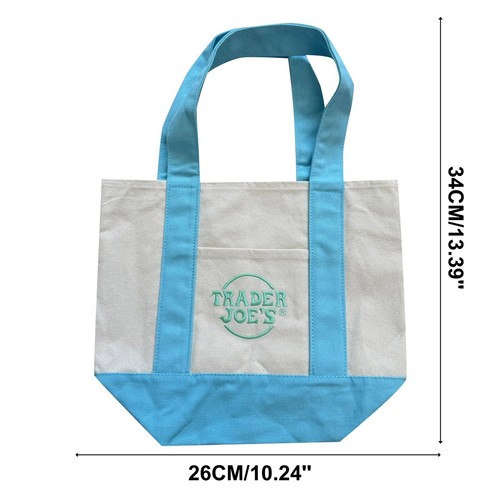 Bolso de Compras Trader Joe's Bolso Bordado de Lona Mini Bolso Pastel 2025 NUEVO - Imagen 9 de 29
