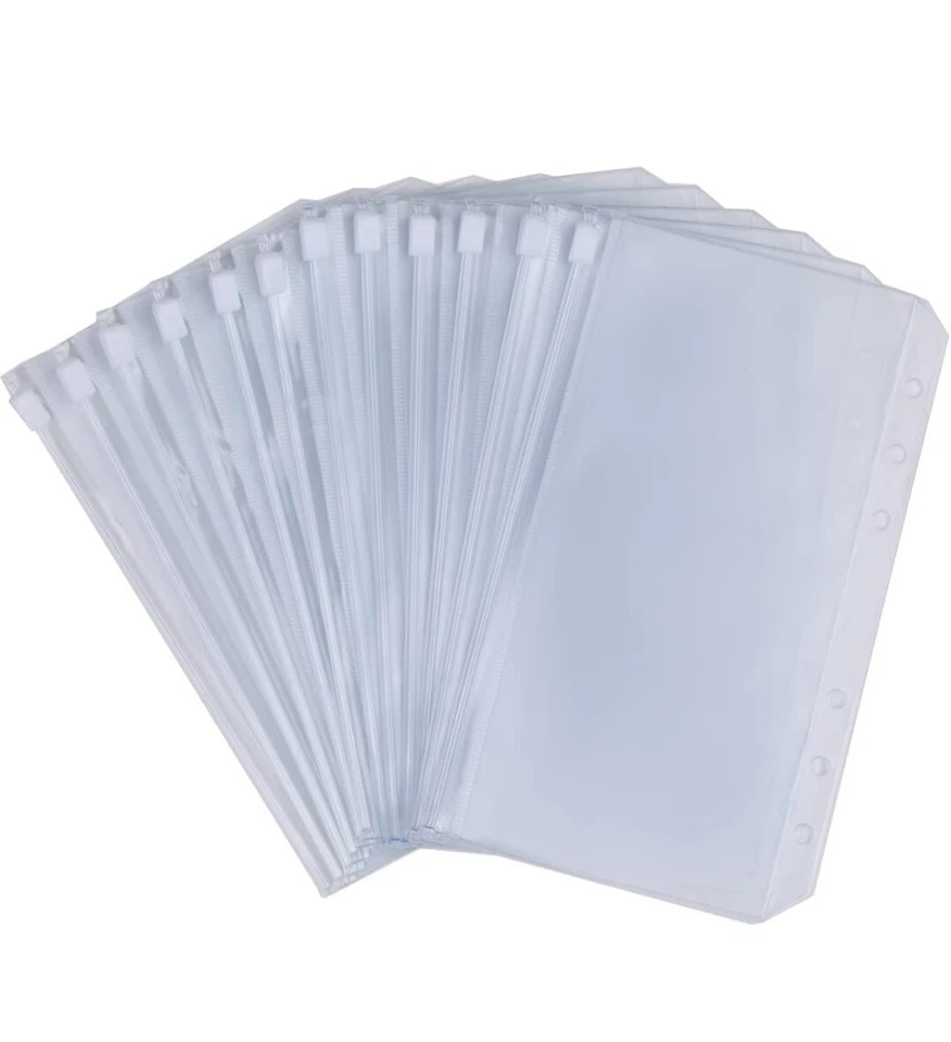 12 x A6 Budget Binder Planer Taschen Umschläge Zipper Ordner Tasche Finanz Spar