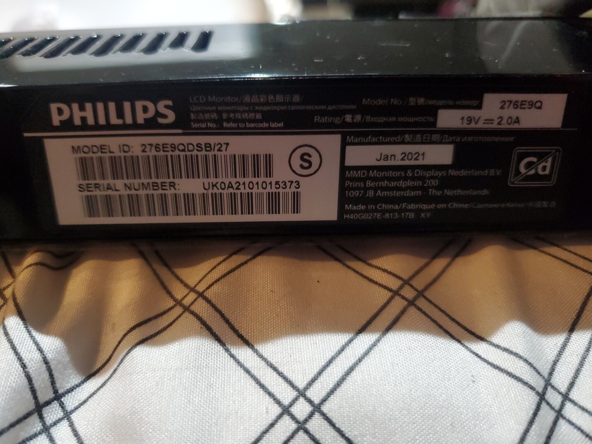 PHILIPS 27インチモニター 276E9QDSB 動作確認済 Amazon.co.jp: Philips(フィリップス) 27インチフレームレス
