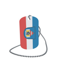 Dog tag flag Neu tting dog tag aluminium 30 x 50 mm