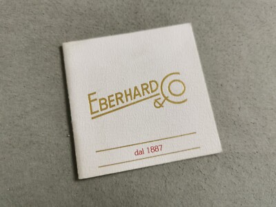 Eberhard & Co. Vintage Anleitungsheft für Les Quaniemes Modelle Italienisch