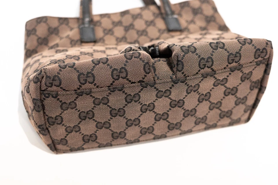 GUCCI Tote Hand bag GG Canvas Brown Authentic from JAPAN - Image 3 of 4