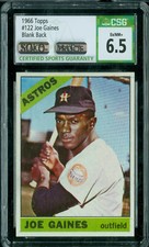 1966 TOPPS PROOF LOA #122 JOE GAINES CSG 6.5 SOLO FINEST$125 CARD  *