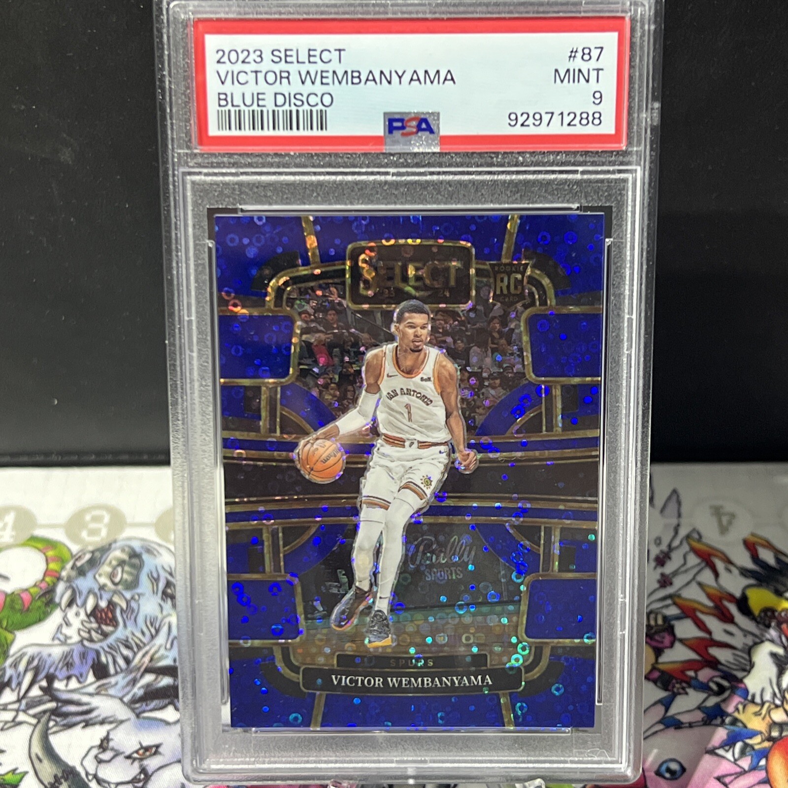 2023-24 Panini Select Victor Wembanyama #87 Concourse Blue Disco RC /25