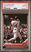 PATRICK BAILEY * PSA 10 * RED /10 * 2023 TOPPS NOW WALK-OFF HR ROOKIE GIANTS 703
