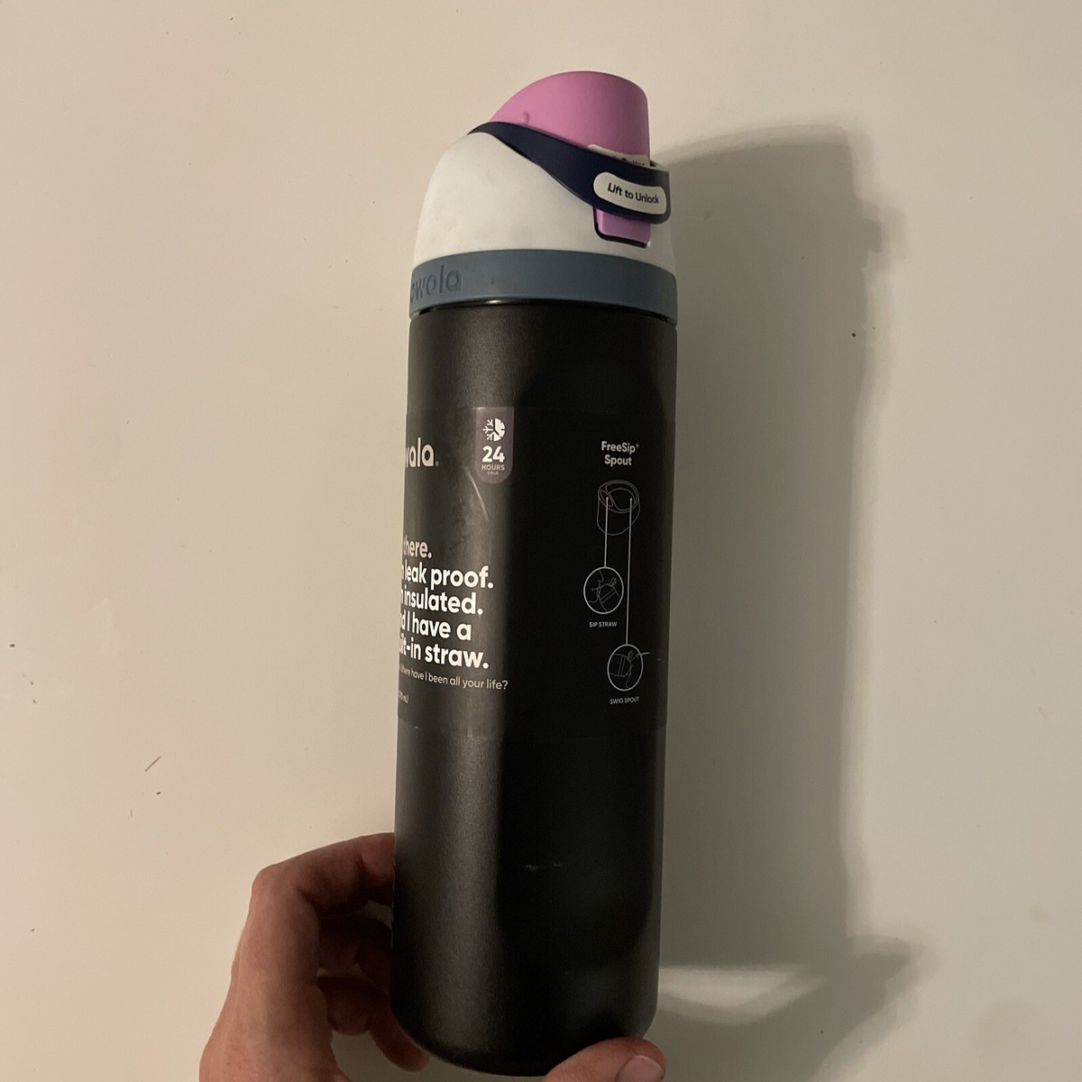 owala 水筒 500ml 24oz Owala FreeSip Stainless Steel Water Bottle 24oz / Gray And
