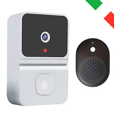 Videocitofono Wireless Con Telecamera Campanello Citofono Wifi No Fili Familiare