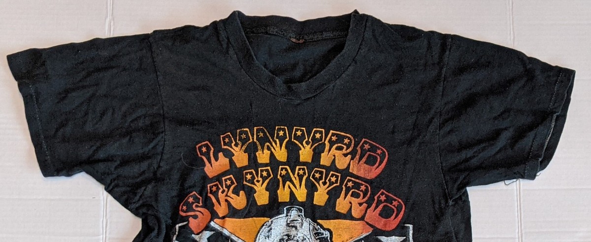 Vintage 70s Lynyrd Skynyrd Railroad T-Shirt - Single Stitch Rock N 