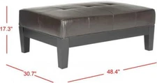 Safavieh Jordan Cocktail Ottoman, Reduced Price 2172704810 HUD4066A