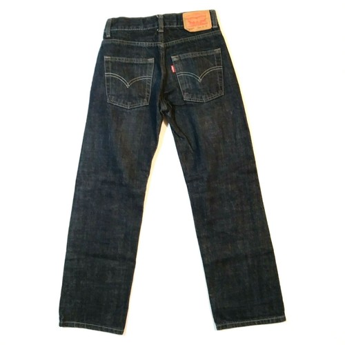 10 Slim Size 23x25 Youth Boys Size jeans Levis 550 Relaxed Black Cotton denim - Picture 5 of 6