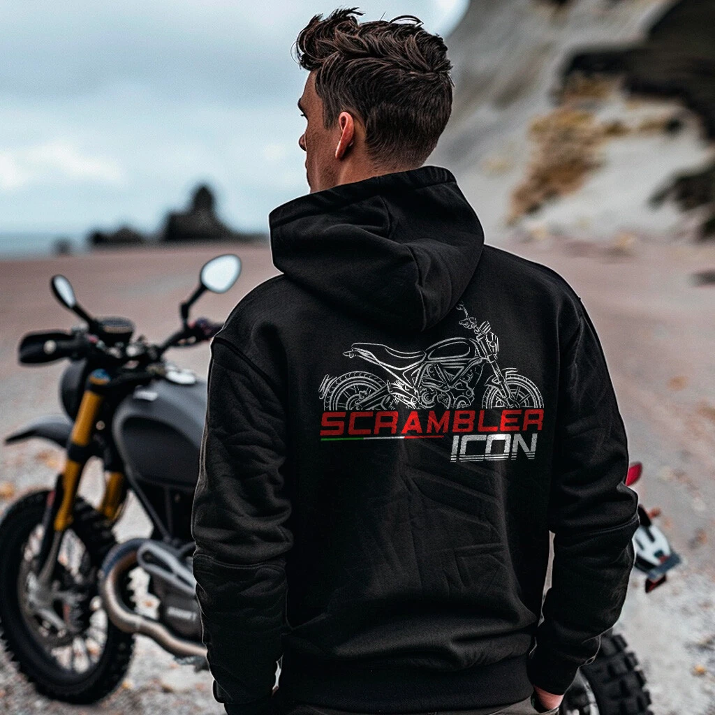 Ducati Scrambler 800 Icon - Motorcycle Hoodie Pullover for Riders