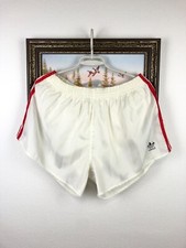 Vintage 90's Adidas Nylon Shorts White Mens Run Athletic Sport Rare Hype Size M