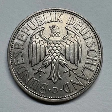 1967 Germany 1 Mark - Beautiful Coin - #B-073