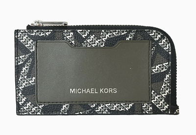 New Michael Kors Cooper L-zip wallet PVC with Leather Olive / Army