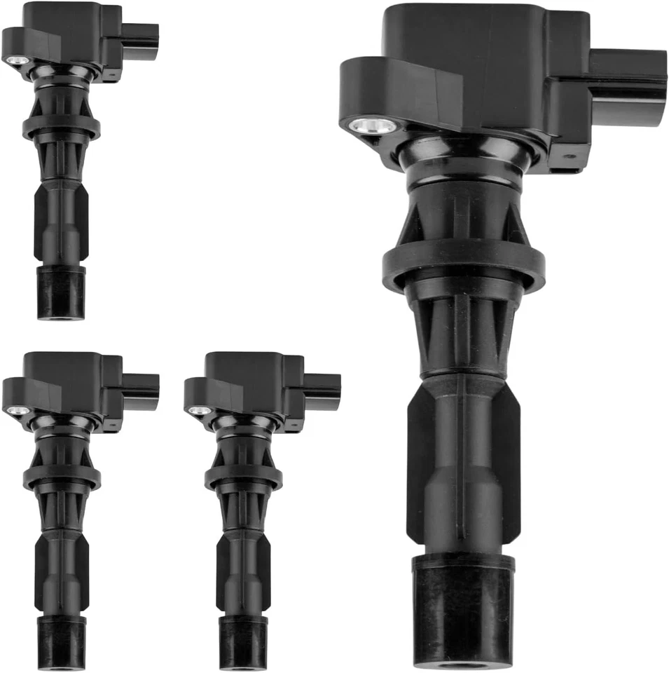 4x Bobina de encendido y 4x Bujía NGK para Mazda 3 6 CX-7 2.0L 2.3L 2.5L L4 Foto 2 de 4