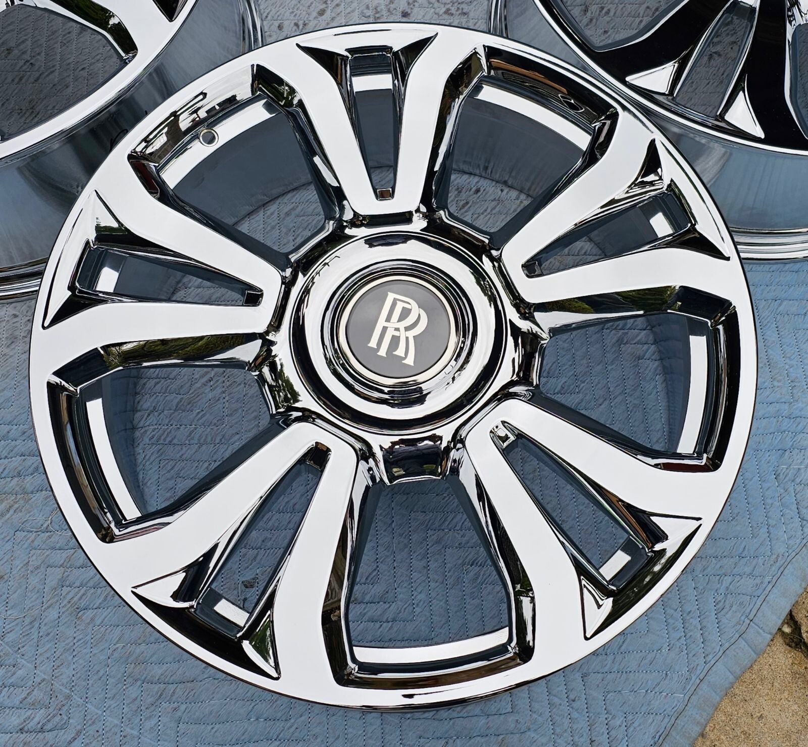 22" BRND NW CHROMED OEM FACTORY ORIGINAL ROLLS ROYCE PHANTOM WHEELS RIMS 2017-UP