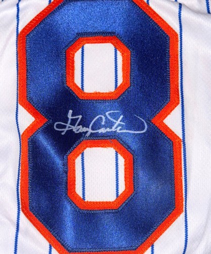 GARY CARTER SIGNED NEW YORK METS #8 MAJESTIC JERSEY SIZE 44 w/TAGS *PSA PRE-CERT - Picture 2 of 5