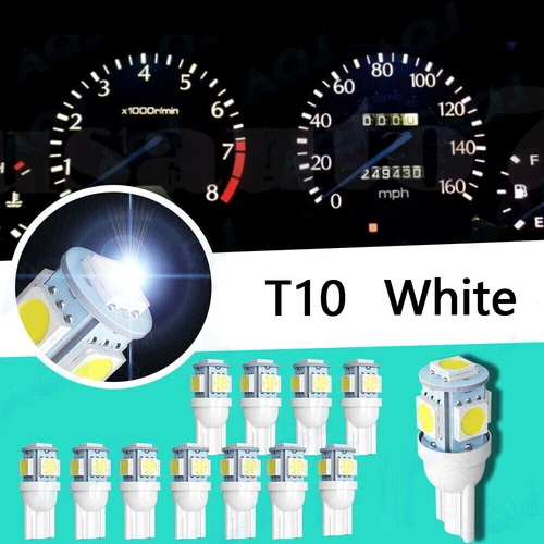 20/50X T10 168 194 LED Side Marker License Plate Lights Interior Bulbs For Ford - Picture 3 of 18