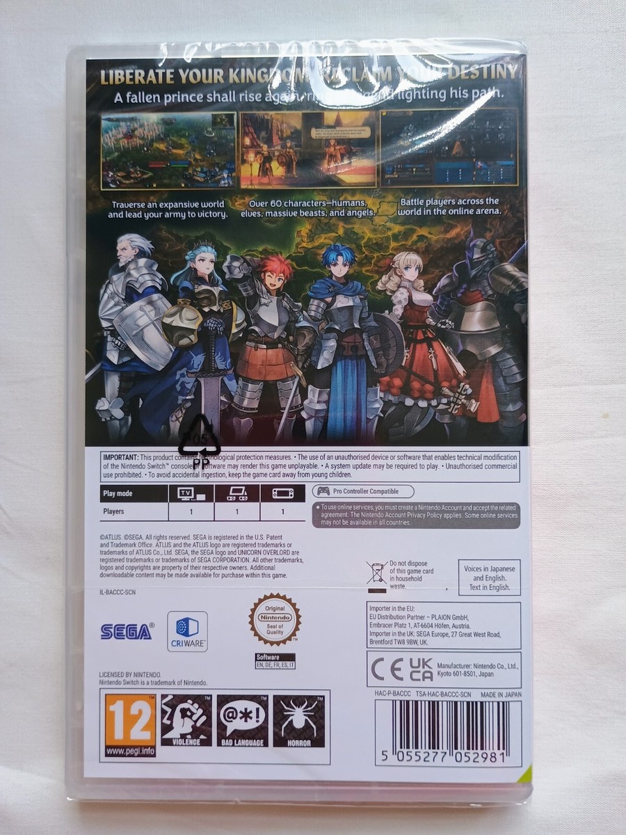 Unicorn Overlord Nintendo Switch in Stock BRAND NEW & SEALED SAME