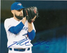 MATT SHOEMAKER   TORONTO BLUE JAYS   ACTION SIGNED 8x10