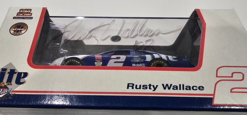 SIGNED 1997 #2 Miller Lite Ford Thunderbird Rusty Wallace 1:43 Revell Diecast