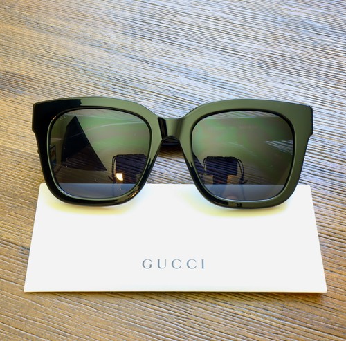 Gucci GG1338SK 001 Square Sunglasses in Black and Gray Lens