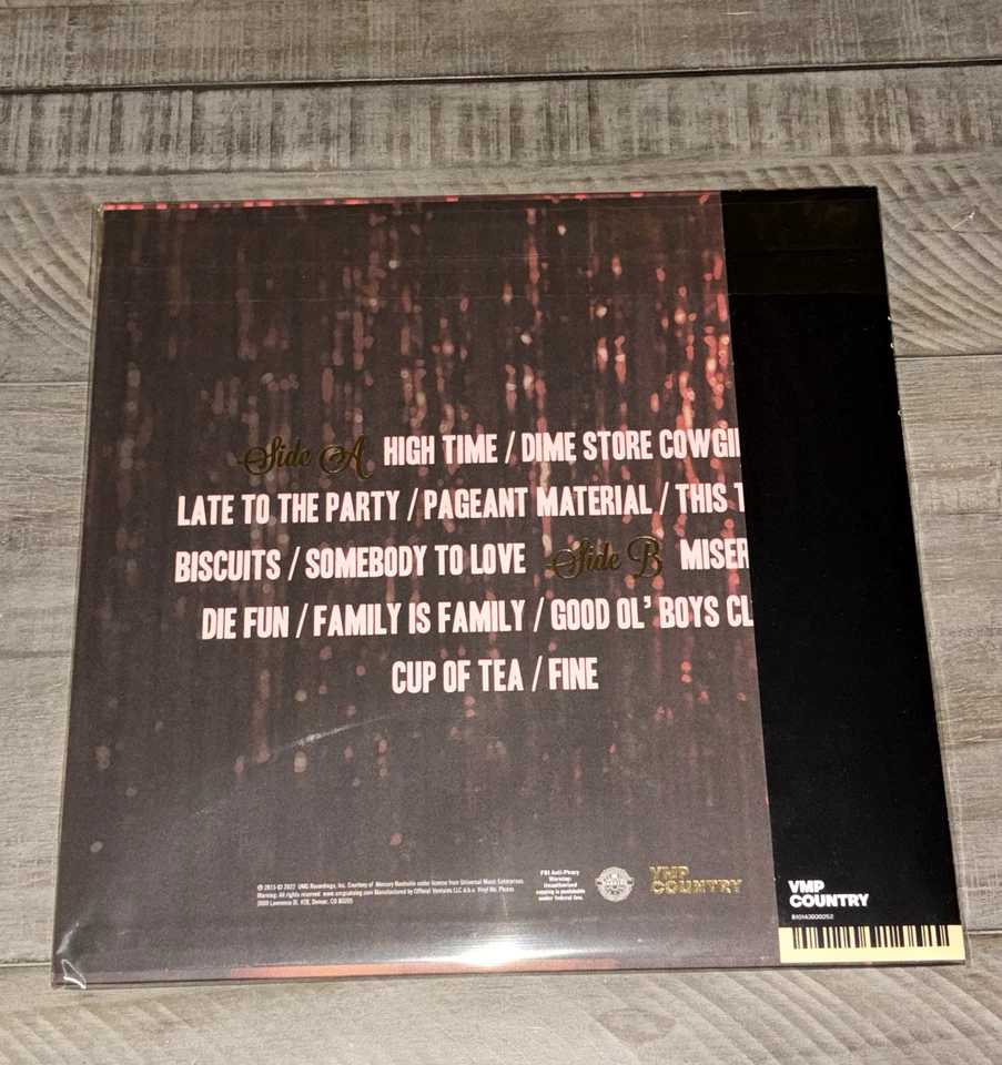 KACEY MUSGRAVES PAGEANT MATERIAL LP GOLD NUGGET VINYL LIMITED EDITION IN HAND - Image 3 of 4