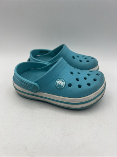 Crocs Kids Iconic Comfort Sandals Size C 8 Clogs Blue Unisex Toddler