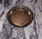Vintage PYREX #229 Cranberry Glass Deep Dish Pie Pan Fluted Scalloped Edge~USA!