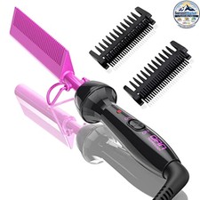 Electric Hot Comb Straightener for Wigs 450  Dual Voltage Travel Home Use