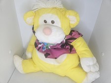 Fisher Price Puffalump Yellow Monkey Parachute Plush Vintage 1987 Stuffed Animal