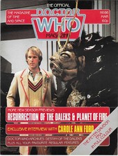 DOCTOR WHO MAGAZINE #86, MARCH 1984! NEAR MINT CONDITION! MARVEL CLASSIC!