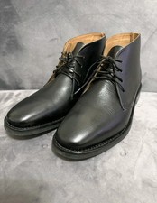Samuel Windsor Dress Boots Size 8.5 Men's Black Leather Chukka Lace Up Ankle