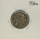 1936 D Buffalo Nickel, Excellent Condition, Very Nice, Low Mintage!