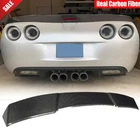 For Chevrolet Corvette C6 2006-2013 Real Carbon Rear Trunk Boot Spoiler Wing Lip