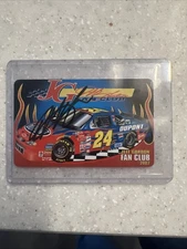 2002 Jeff Gordon Fan Club Membership Card Autographed!