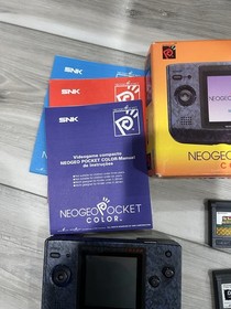 NeoGeo Pocket Color Launch Edition Blue + games