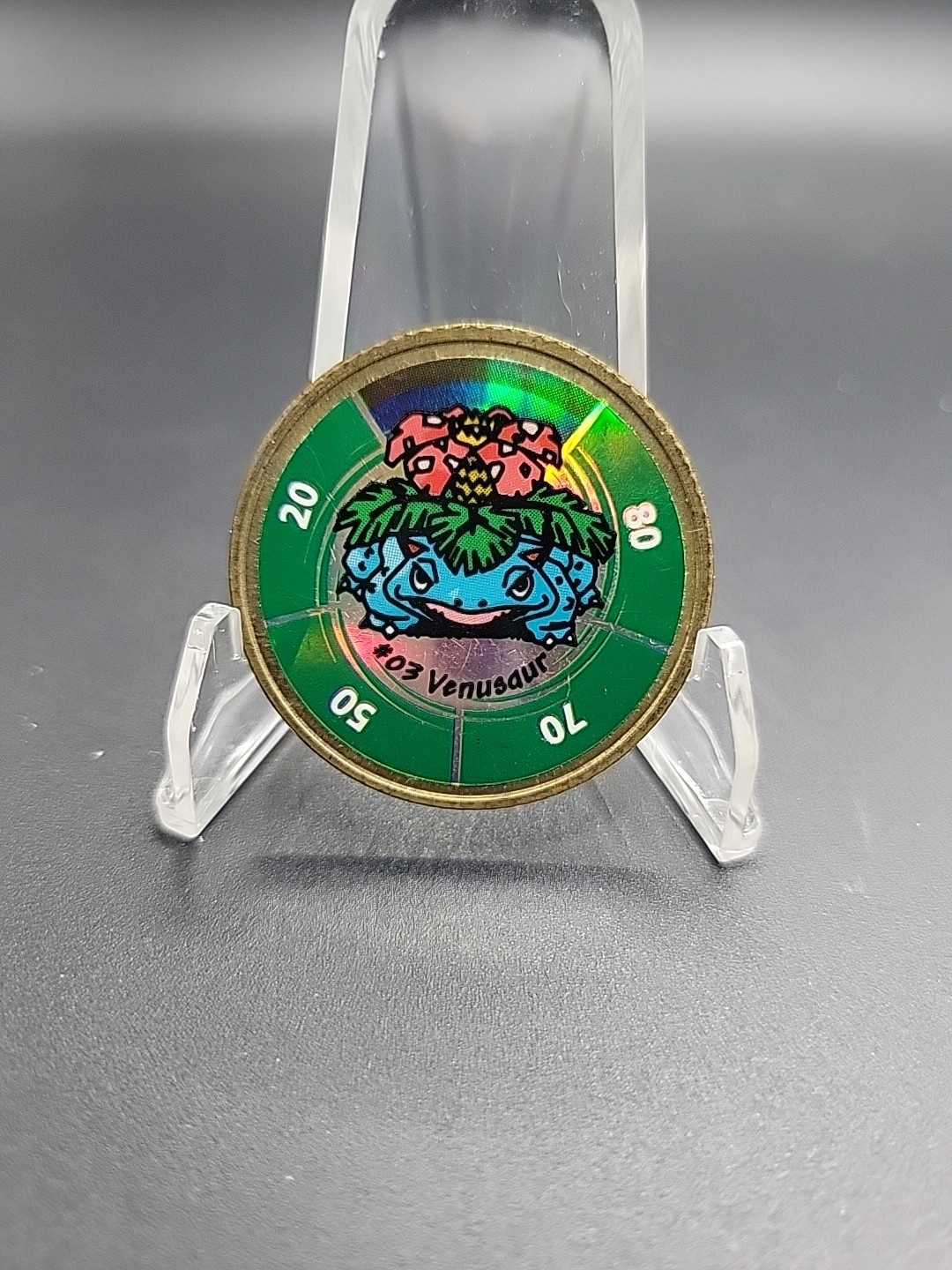 Vintage 1999 Nintendo Pokemon Hasbro Venusaur Coin #03  