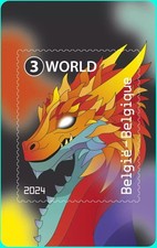 Belguim  2024   Dragon cyberstamp   m/s    mnh